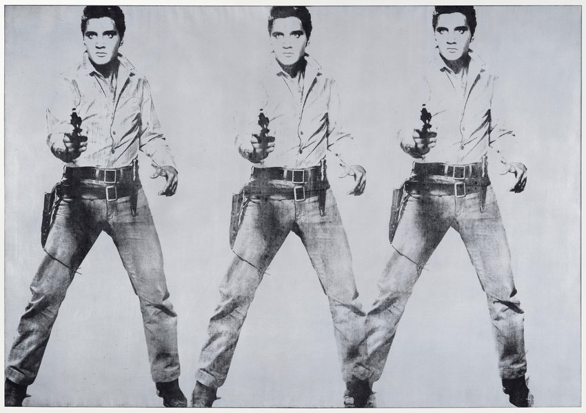 Andy Warhol, Triple Elvis [Ferus type], 1963