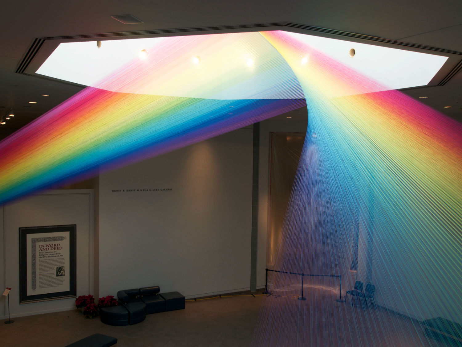 Plexus no. 29, 2014. Site-specific installation at the BYU Museum of Art