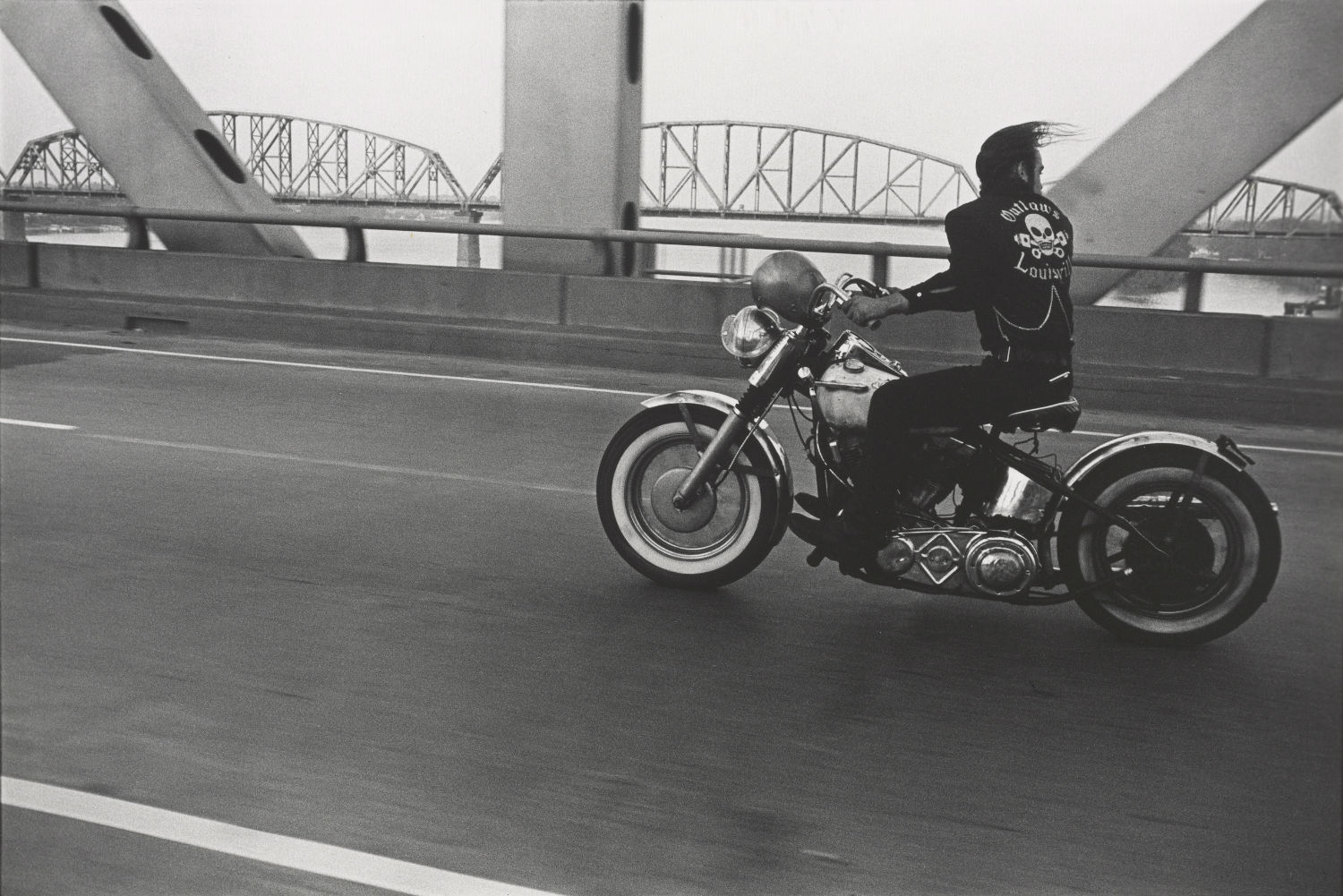 Crossing the Ohio River. Louisville, Ky. 1966.