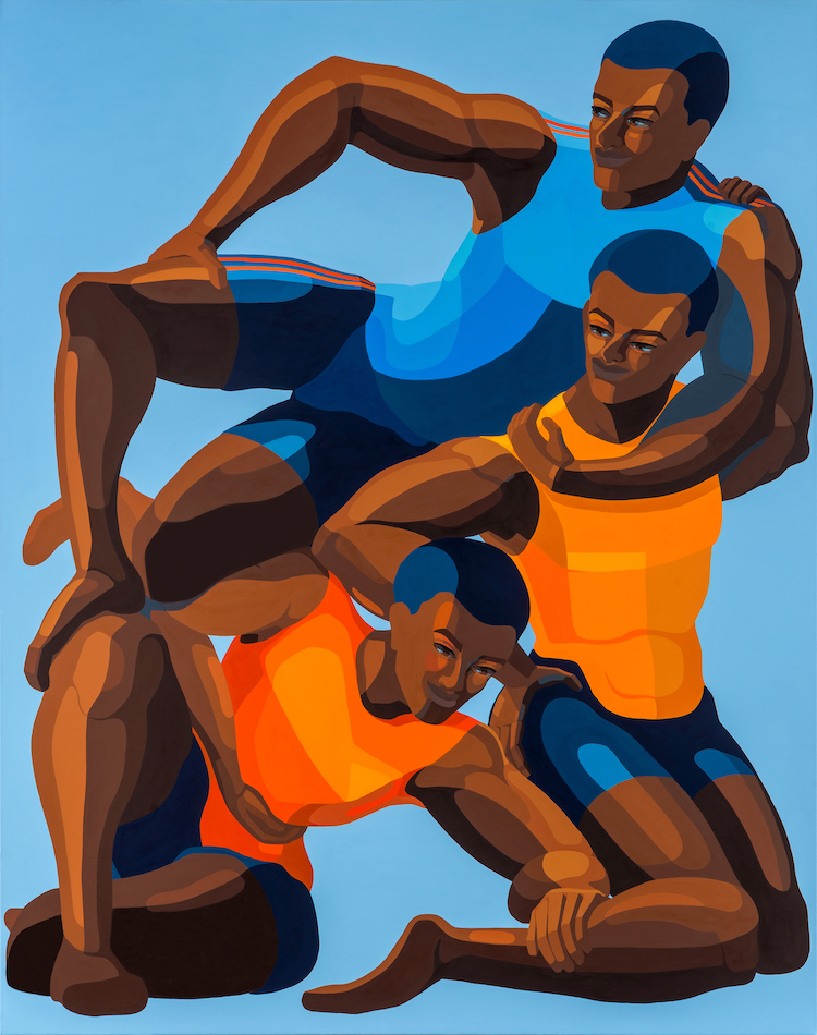 Three victory 210x165cm Acrylic on canvas. Nirit Takele 2021