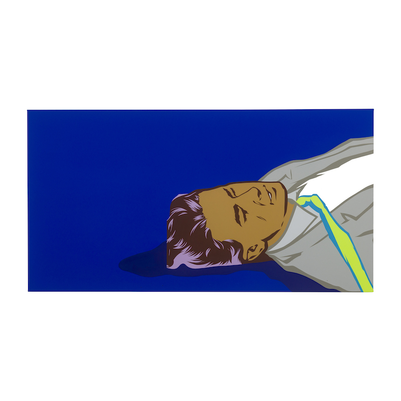 POSE COLLAPSE BLUE 38X72 2023