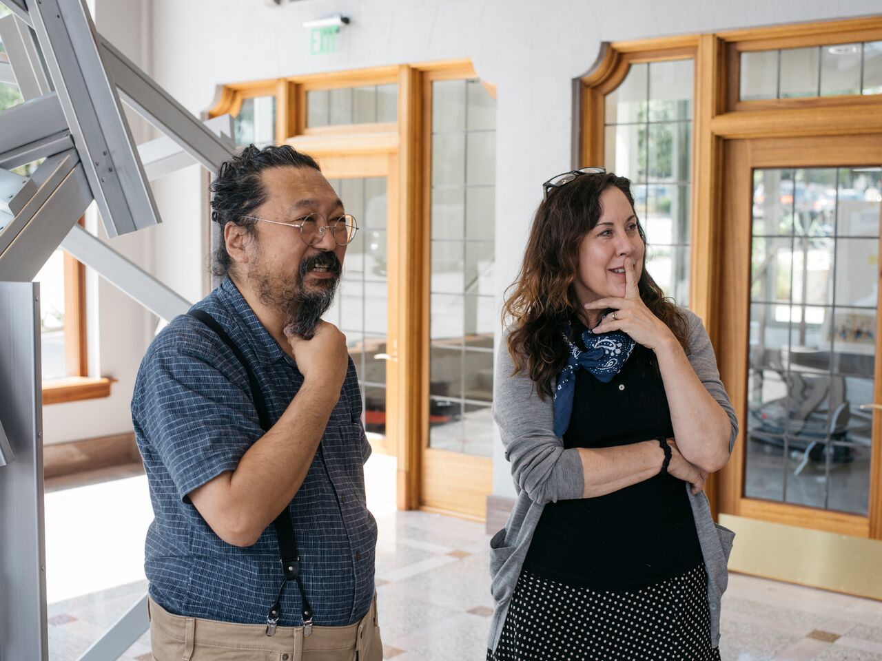 Takashi Murakami and Elisabeth, Juxtapoz x Superflat (Photo by Ian Bates)