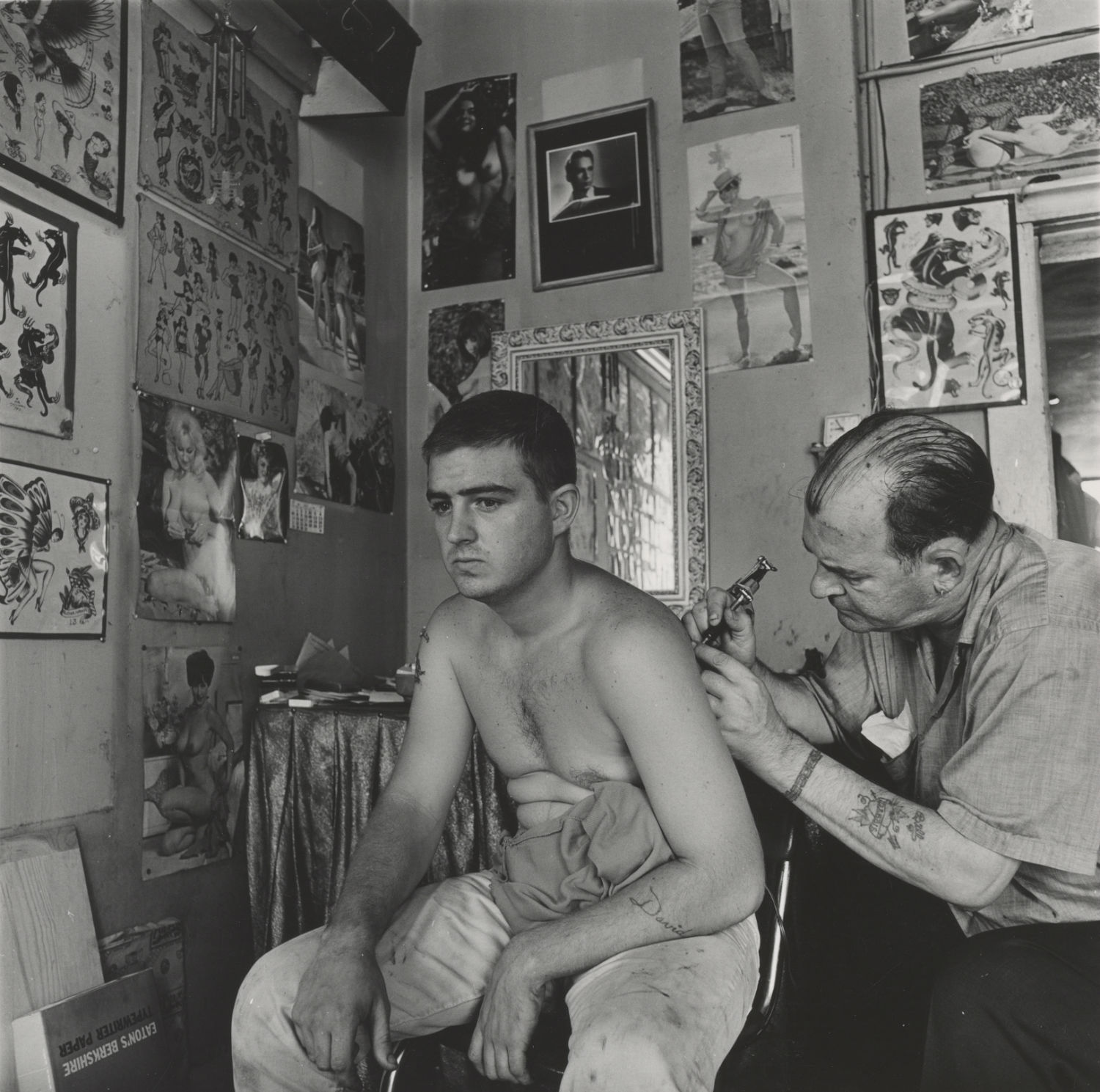 Bill Sanders, tattoo artist. Houston. 1968.