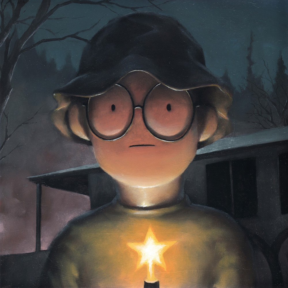 “Star Light," 2019. Oil on cradled wood panel. 8 x 8 in.