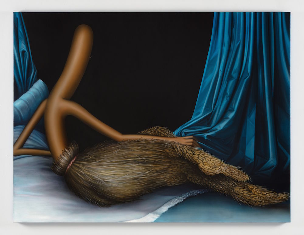 "Gleaner Odalisque," 2019. Oil on linen. 129.5 x 170.2 cm 