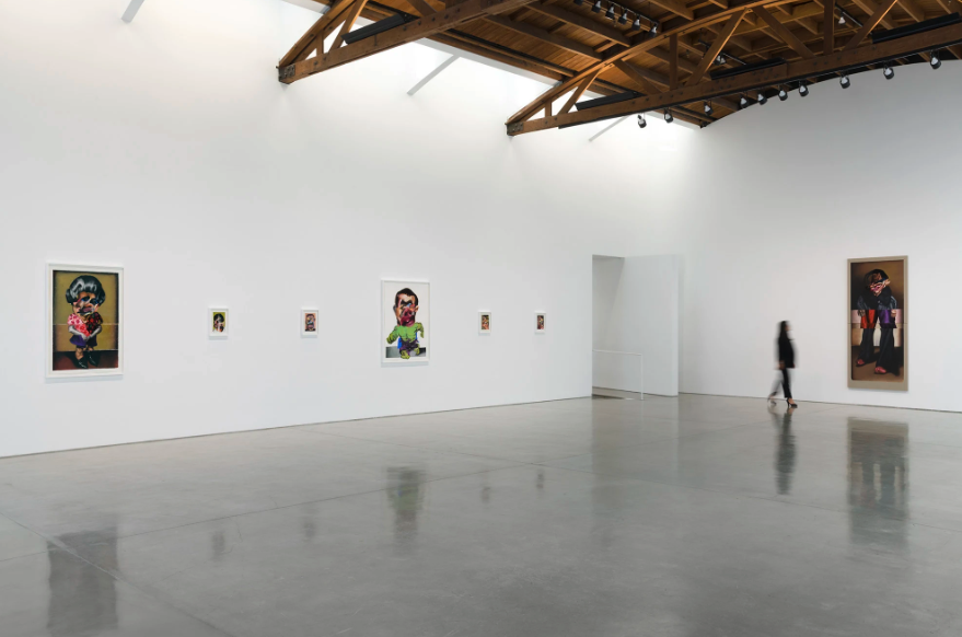 Hollow and Cut Installation View, 2019 © Nathaniel Mary Quinn Photo: Jeff McLane Courtesy Gagosian