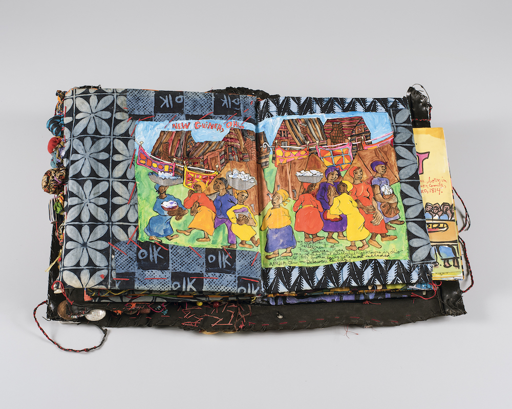 Aminah Brenda Lynn Robinson (American, 1940-2015), The Ragmud Series: Volume 8, Slave Epics, 1987-2008, mixed media, Toledo Museum of Art, Museum purchase with funds given by Rita B. Kern and Dorothy Mackenzie Price, with additional support from the artist and Hammond Harkins Gallery, and Gift of Mr. and Mrs. William E. Levis