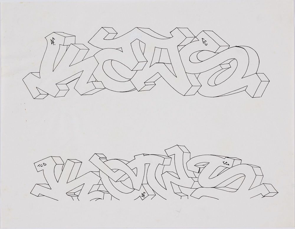 KAWS (American, born 1974). UNTITLED (KAWS), 1991–96. Ink on paper, 8 1/2 × 11 in. (21.6 × 27.9 cm). © KAWS. (Photo: Farzad Owrang)