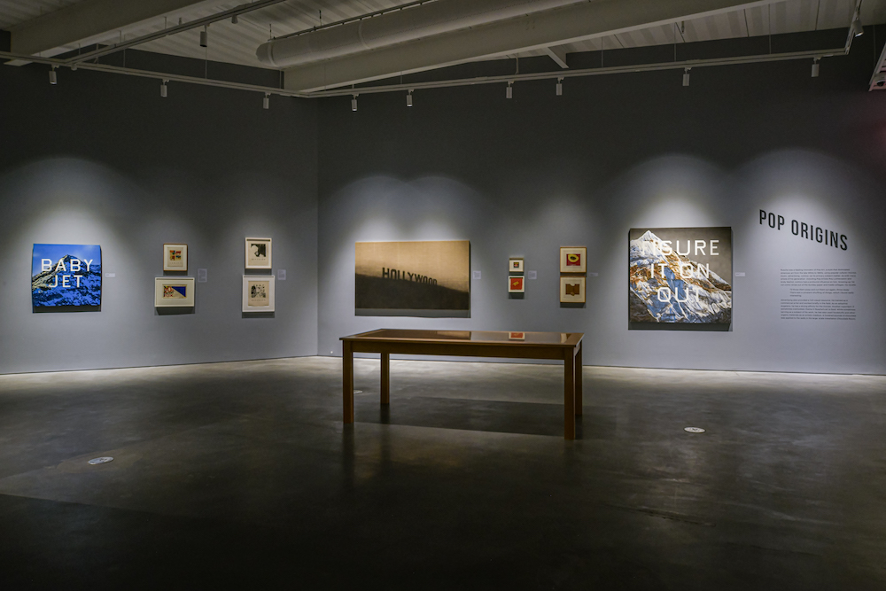 Installation view of Ed Ruscha: OKLA. © Ed Ruscha. Photo by Trayson Conner.