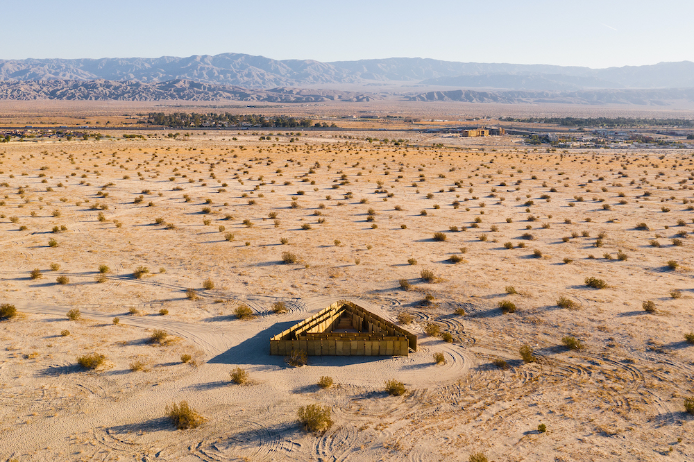 Desert X installation view of Eduardo Sarabia, The Passenger. 2021. Photography by Lance Gerber. Courtesy the artist and Desert X