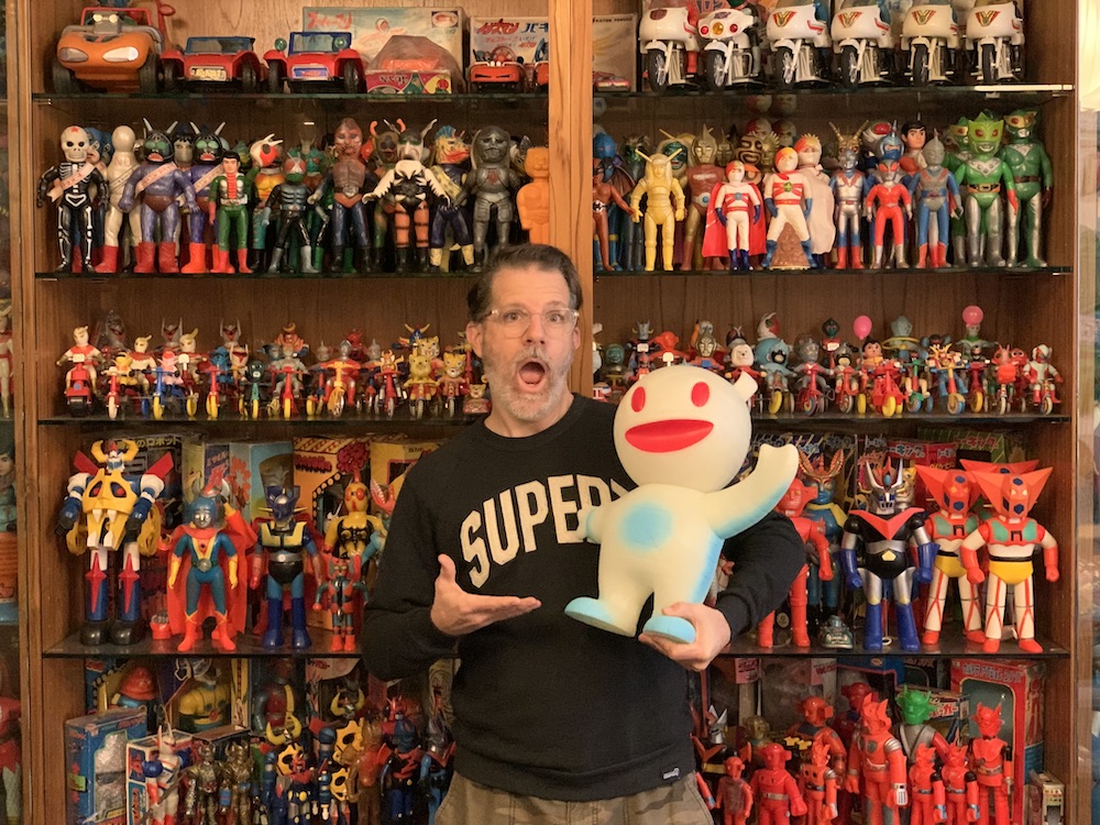 Brian Flynn at the Super7 offices