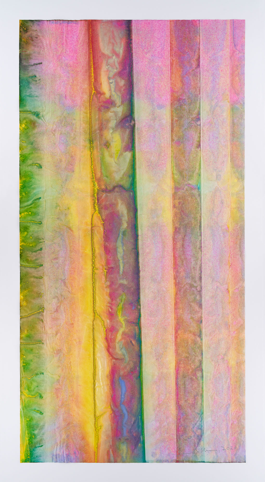Untitled, 2020. Photo courtesy Pace Gallery and David Kordansky Gallery © Sam Gilliam/ 2022 Artists Rights Society (ARS), New York