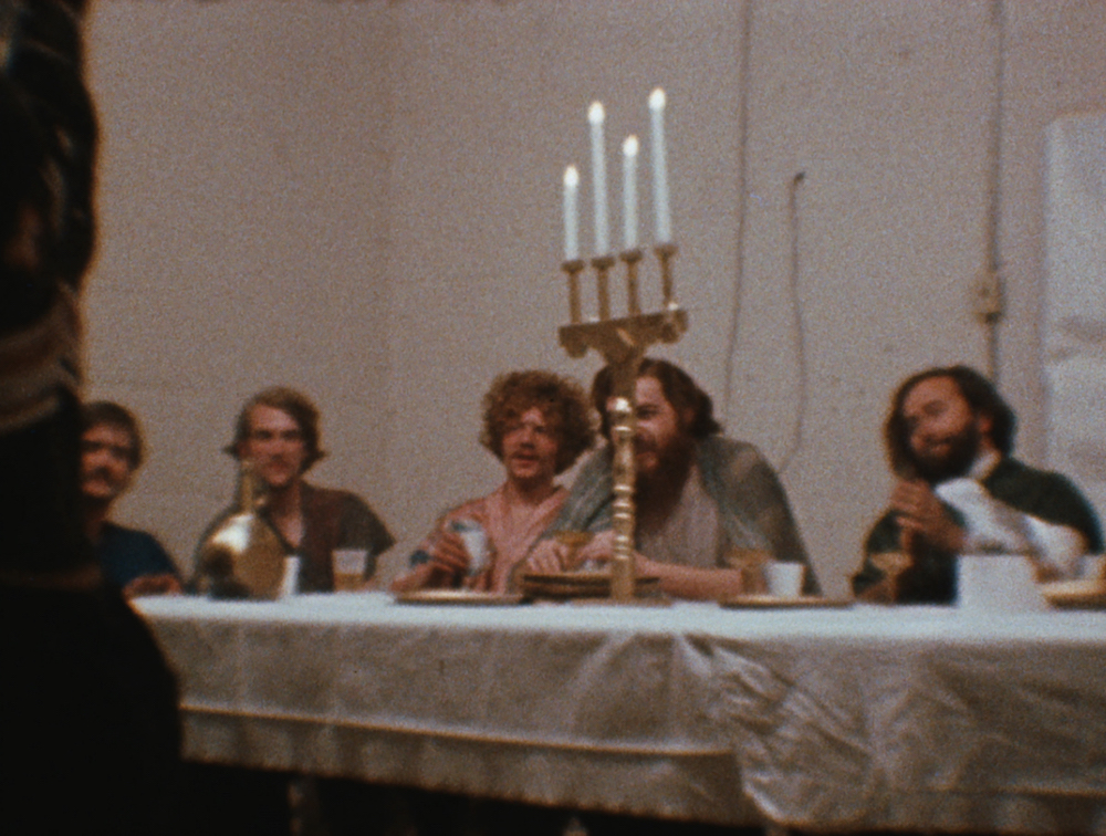 The Last Supper, 1970, revised 1973. Single-channel projection with color, sound, transferred from 16 mm film (7:54 min.). © Mike Henderson. Courtesy of the Academy Film Archive and Haines Gallery.