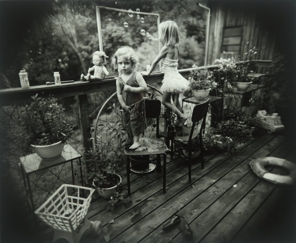 Sally Mann (American, born 1951), Blowing Bubbles, 1987, gelatin silver print, High Museum of Art, Atlanta, purchase with funds from Lucinda W. Bunnen for the Bunnen Collection, 1995.177.