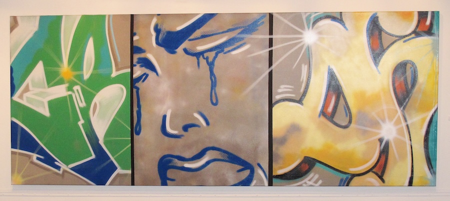 CRASH, If U CLD C Her Now, 1985  Spray and enamel on canvas  48 x 120 inches  Courtesy of the artist. 