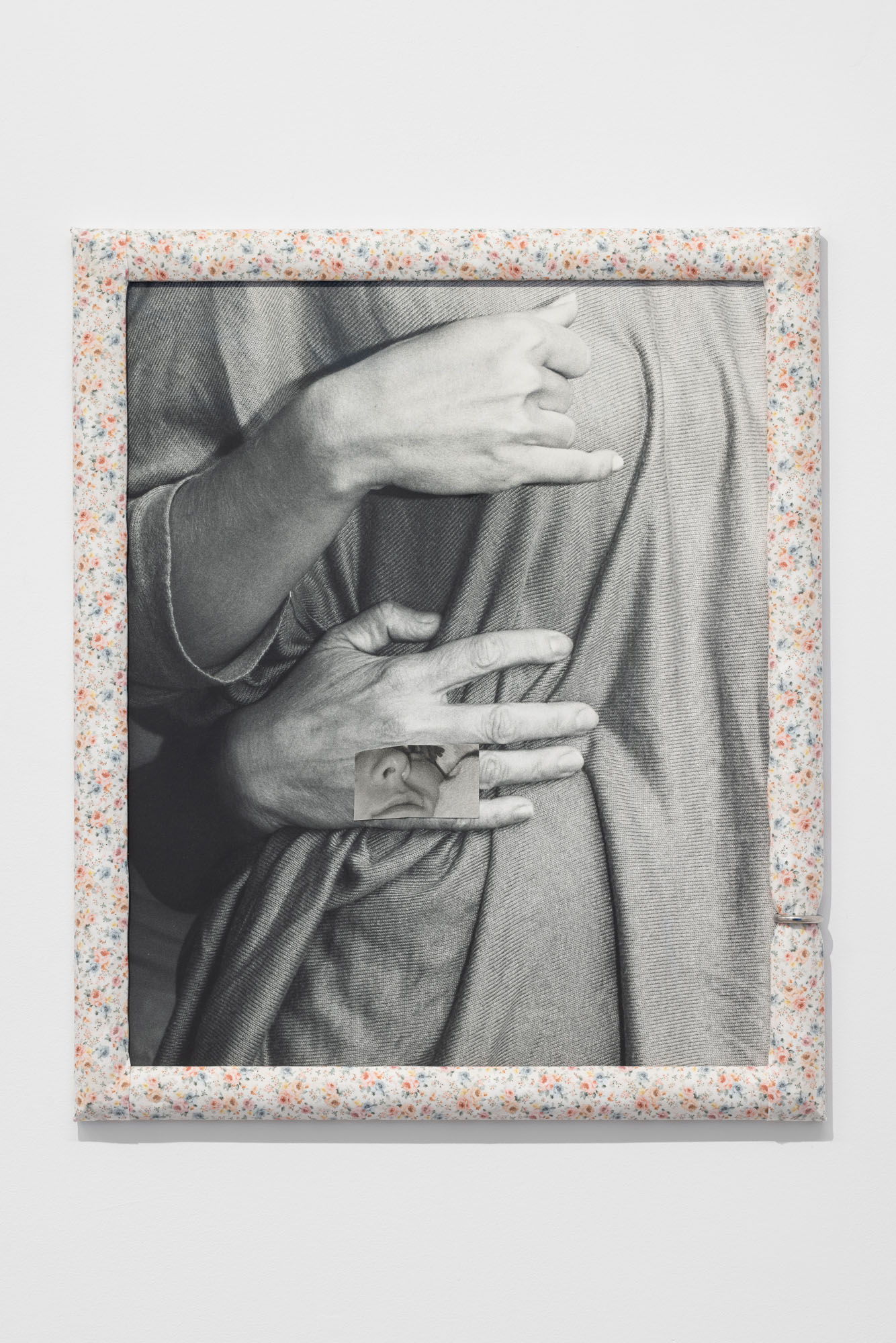 Joanna Piotrowska Untitled, 2024 Silver gelatin hand prints, cloth frame Courtesy the artist and Phillida Reid, London