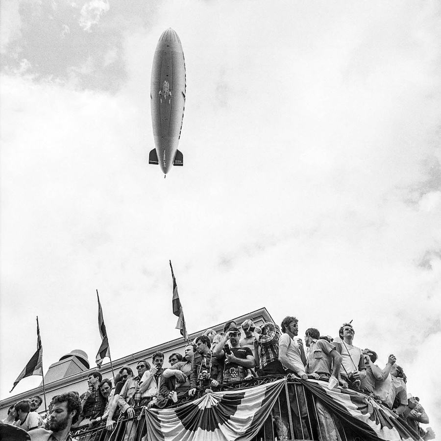 Goodyear Blimp, Mardi Gras, NOLA, February 1979 // All photography © Meryl Meisler