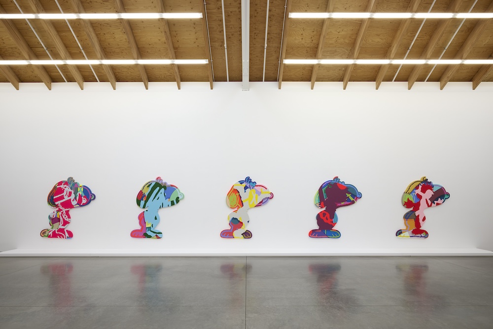 Installation view of KAWS: TIME OFF at the Parrish Art Museum, Water Mill, NY (July 14–October 13, 2024). Photo: Jason Schmidt.