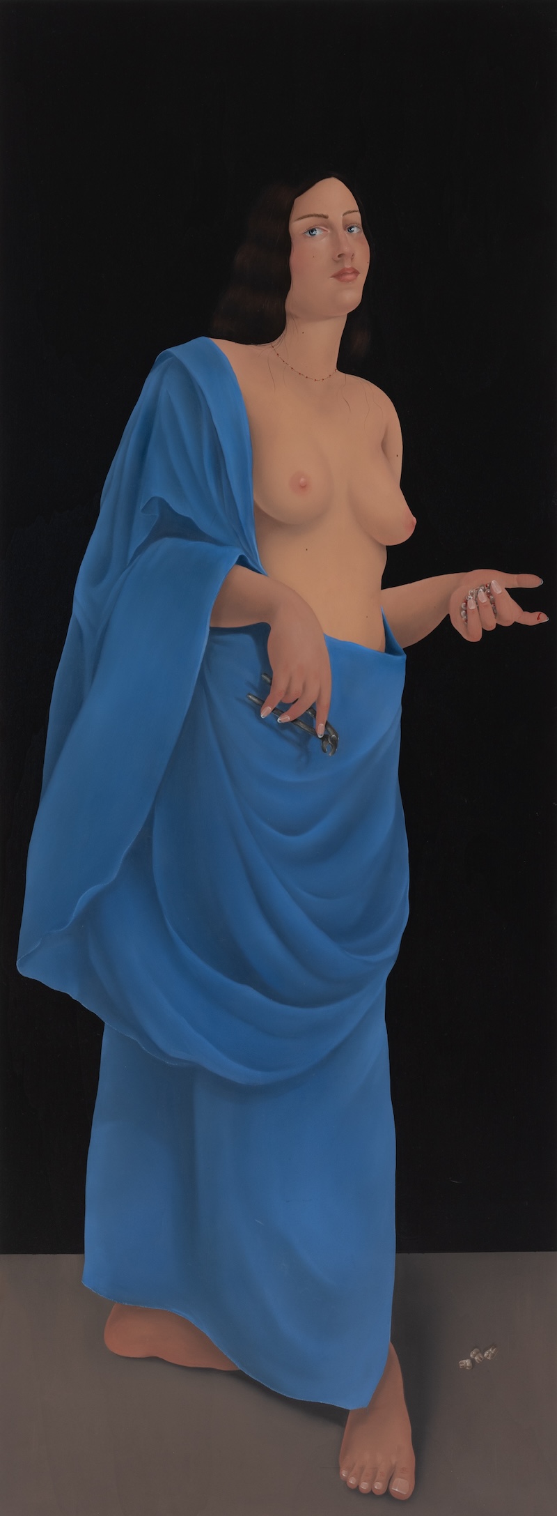 Oral Fixation, 2024 Oil on panel 175 x 65 x 4 cm// All image courtesy of Hannah Barry Gallery, London and the artist