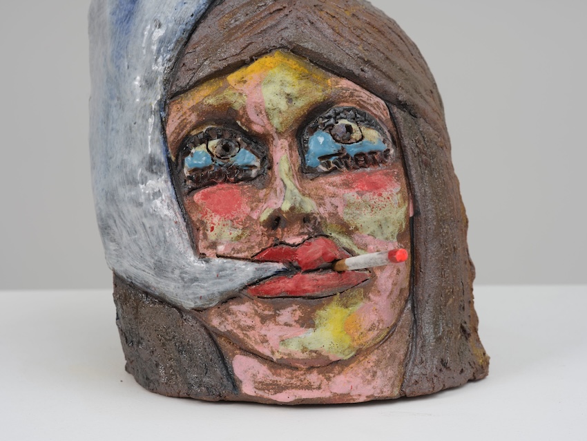 Dreams of LA, 2024  ceramic with glaze  13 3/4 x 8 x 8 3/4 inches