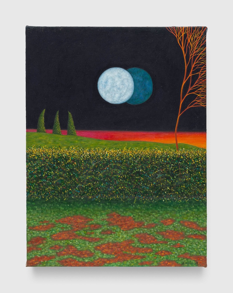 Blue Moon II, 2023 Oil on linen  16 1/4 x 12 1/4 inches (41.3 x 31.1 cm) 