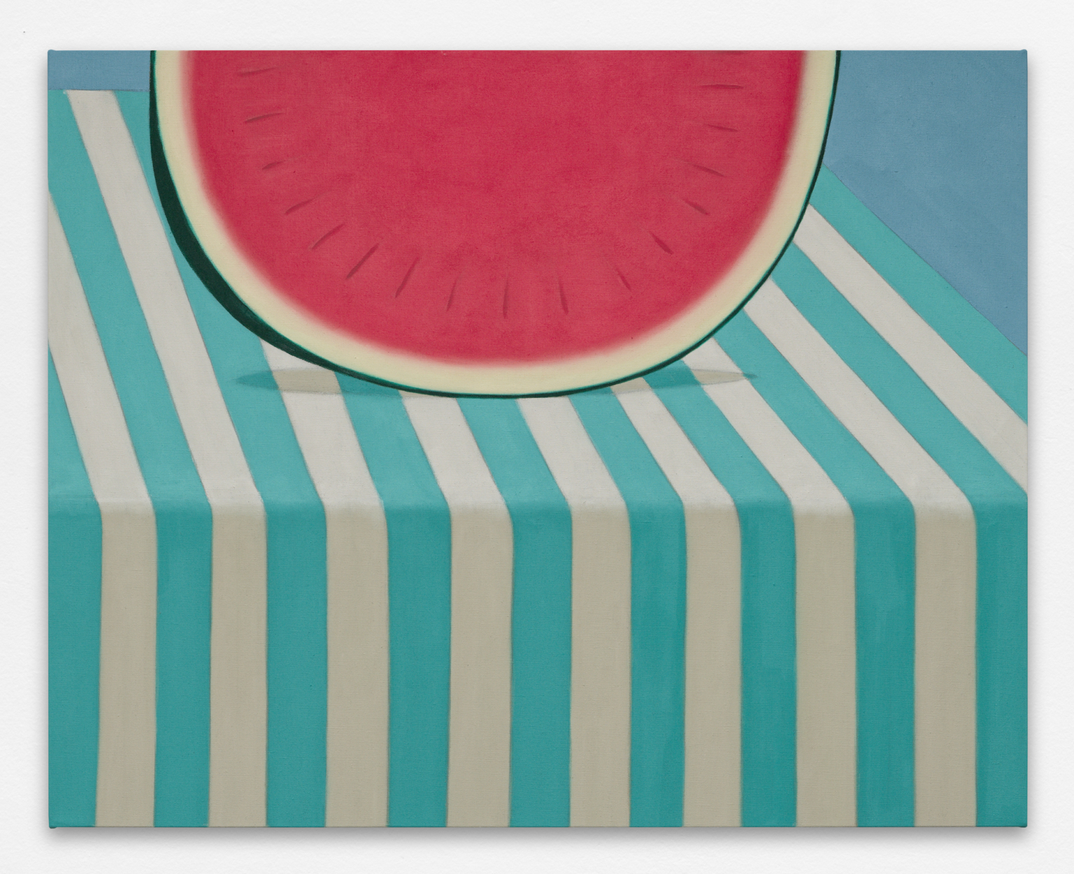 Cut Fruit, 2024. Oil on linen, 28¾ × 36¼ in. (73 × 92 cm)