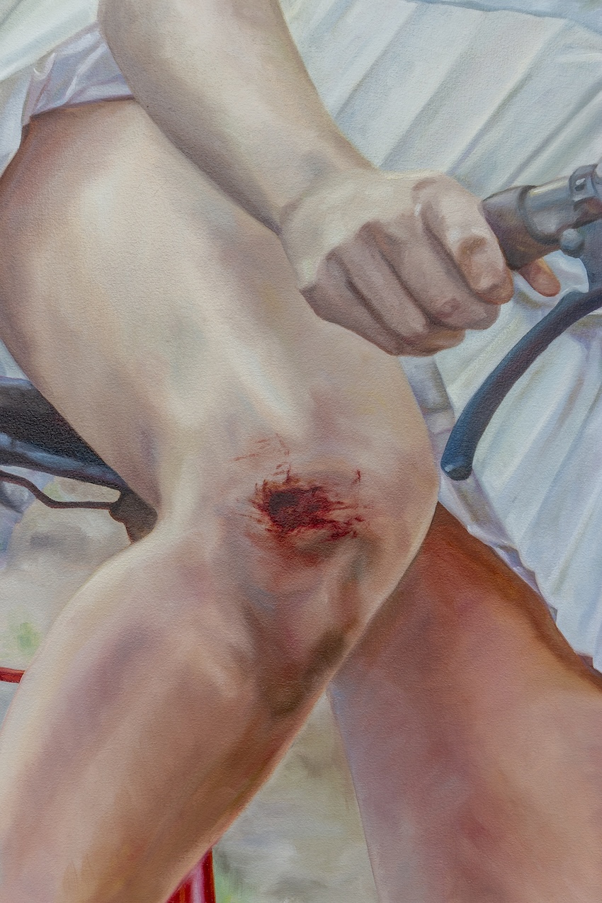 Skinned Knee, 2025 (detail) oil on linen