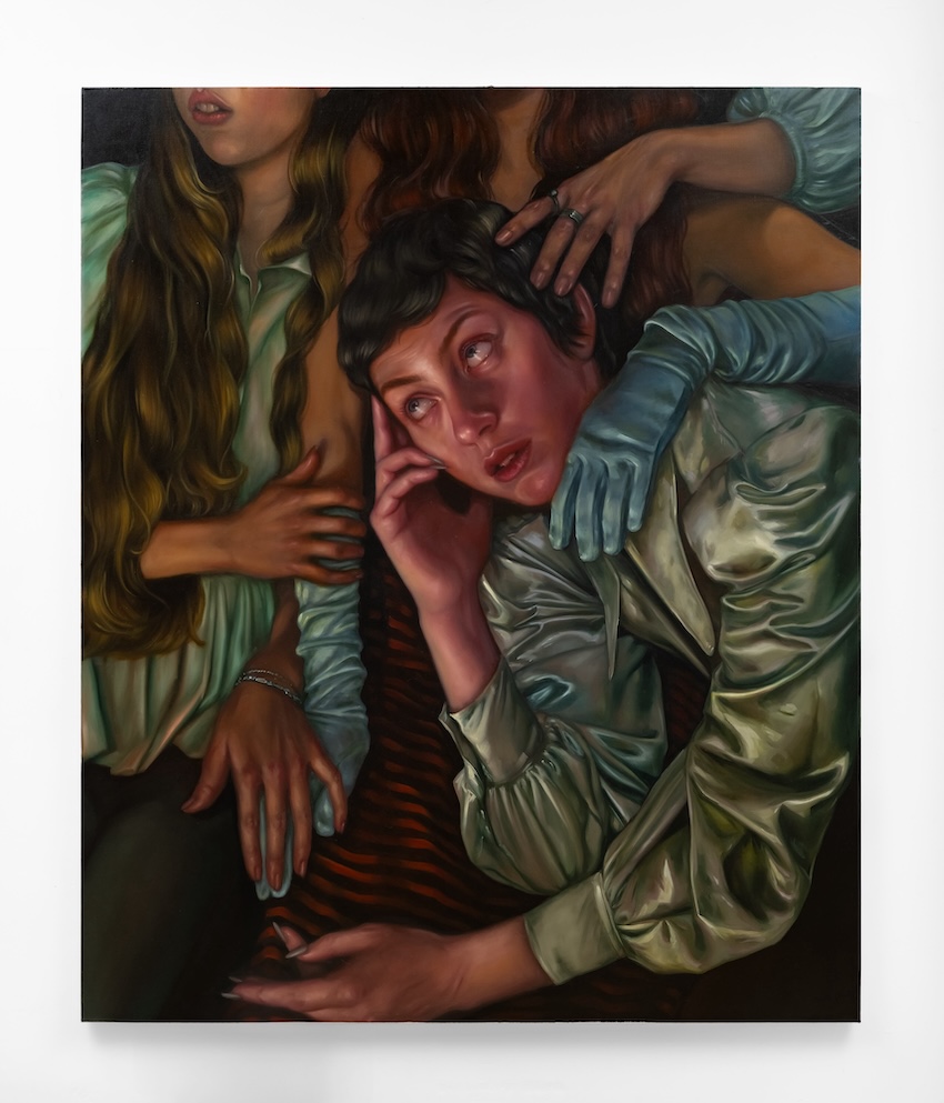 Wake up, mutate and ascend, 2025, Oil on linen, 72 x 60 inches © Chloe Wise - Courtesy of the Artist and Almine Rech. Photo by: Charles Roussel