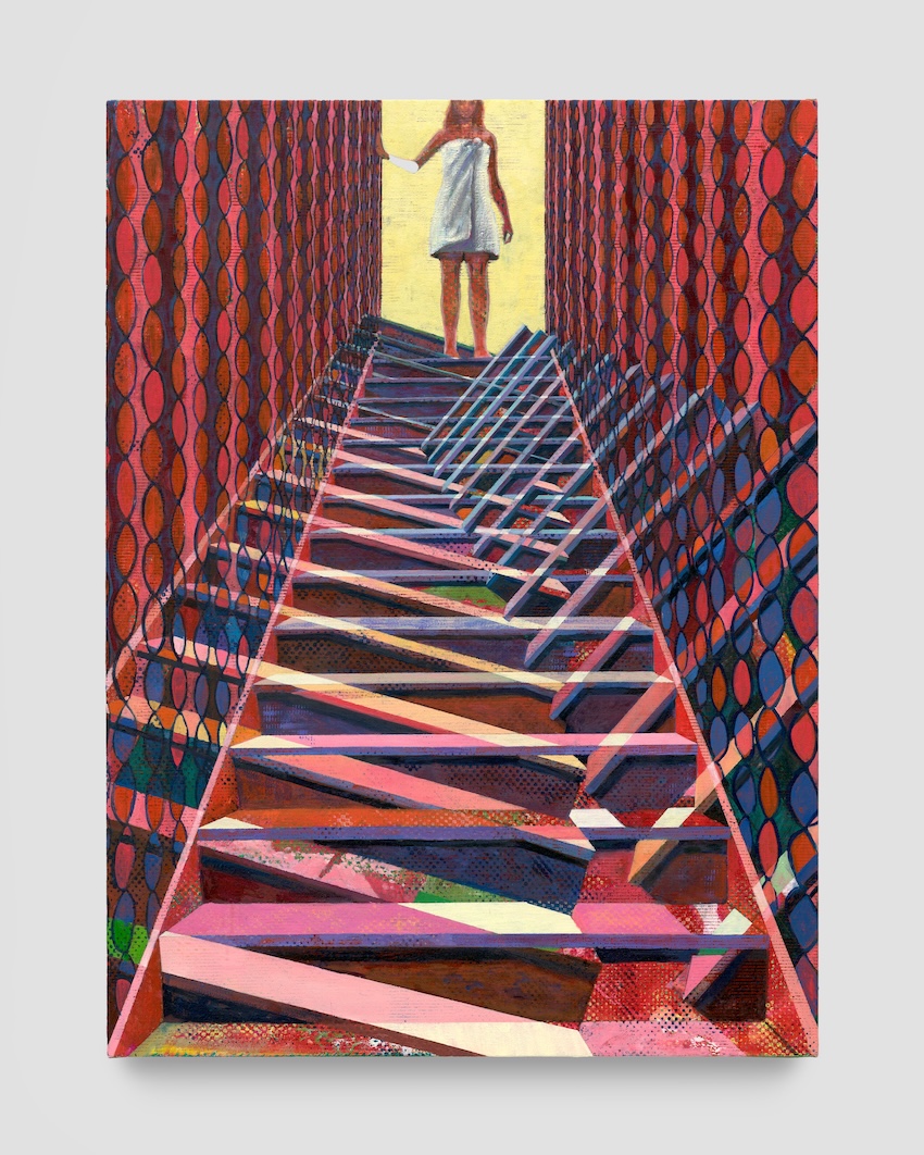 Pensione 3:00 a.m., 2025 Oil on canvas 101.6 × 75.6 cm 