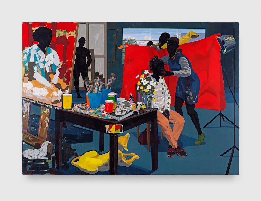 Untitled (Studio), 2014 Acrylic on PVC panel. 211.6 x 302.9 cm. Purchase, The Jacques and Natasha Gelman Foundation Gift, Acquisitions Fund and The Metropolitan Museum of Art Multicultural Audience Development Initiative Gift, 2015. © Kerry James Marshall. Photo: Matthew Hollow. Image courtesy of the artist and David Zwirner, London