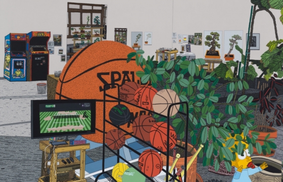 Jonas Wood Holds Court @ Gagosian, Beverly Hills