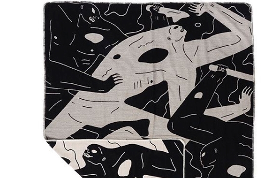 Cleon Peterson and Over the Influence Collaborate on New Woven Throw Blanket
