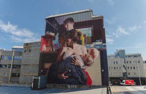 Helen Bur Paints Stunning New Mural for Nuart Aberdeen