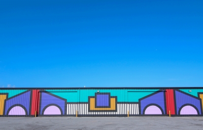 Camille Walala Adorns Bentonville's XNA Airport with “Ice and a Slice” image