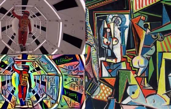 "2001: A Space Odyssey" Rendered in the Style of Picasso