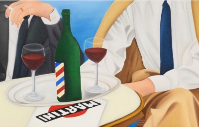 Alli Conrad Paints a "Cafe Society"